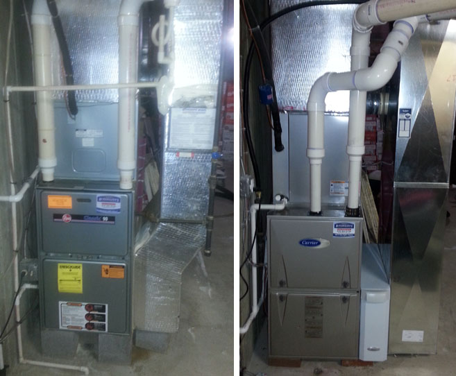 Read more about the article Carrier Gas Furnace Installation Before and After