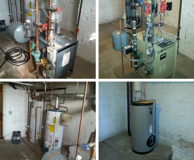 Read more about the article Before and after installation of Weil McLain heating and domestic hot water system