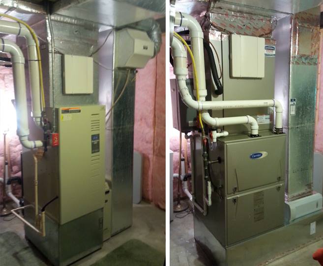 Read more about the article Before and after installation of Carrier 96% Efficient Gas Furnace