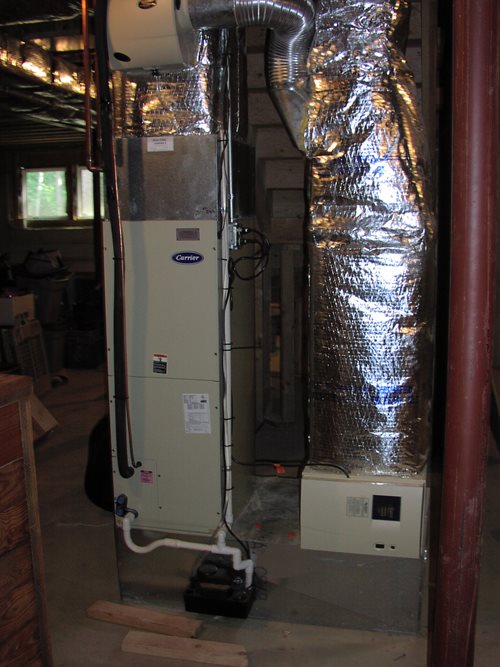 Read more about the article Hybrid Heat pump air handler with Hot water coil