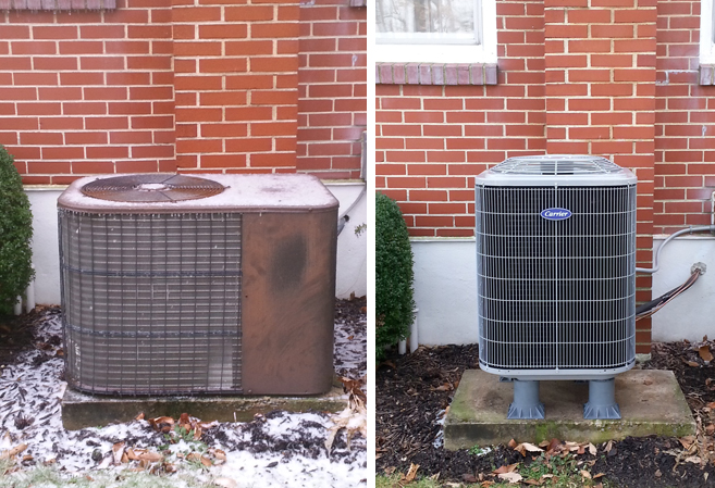 Read more about the article Carrier outdoor unit with snow legs